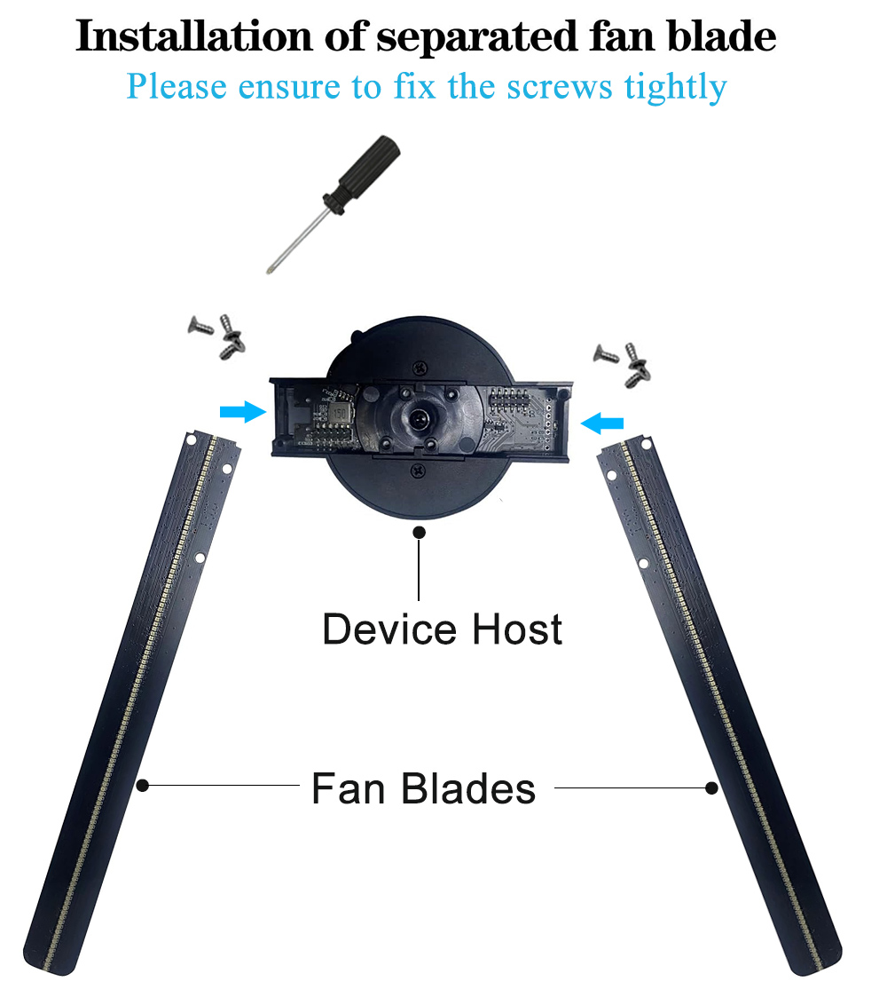 Cozyshines™ 3D Hologram Fan Projector